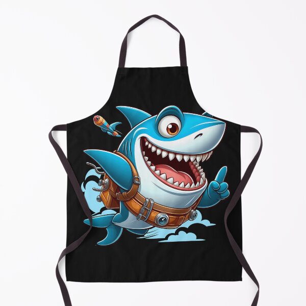 Aperçu de l'œuvre Adorable requin de dessin animé, mignon et amusant. créée et vendue par zoughlal.