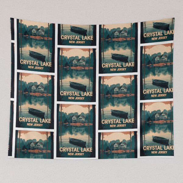 Item preview, Friday Crystal Lake horror movies designed and sold by MetalSatyrShop.