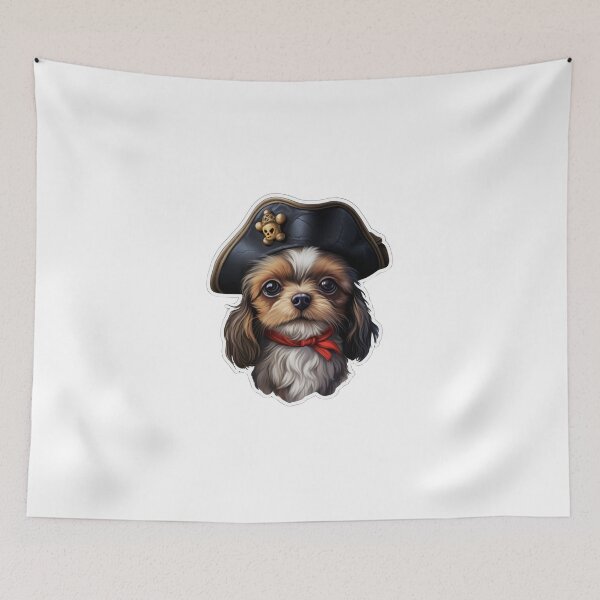 Item preview, Kawaii Pirate Dangerous Rough Caribbean Dog Jack Sparrow Animal designed and sold by SMARTKIT  DESIGNAGENCY.