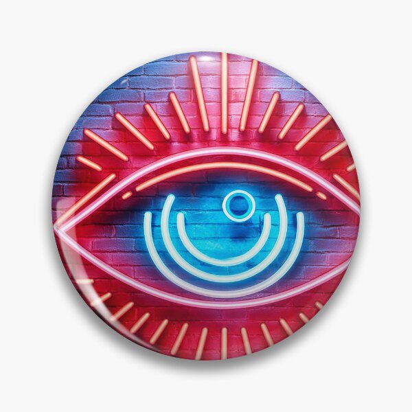 Item preview, All Seeing Eye Neon Sign designed and sold by ArtFactoryAI.