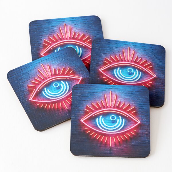 Item preview, All Seeing Eye Neon Sign designed and sold by ArtFactoryAI.