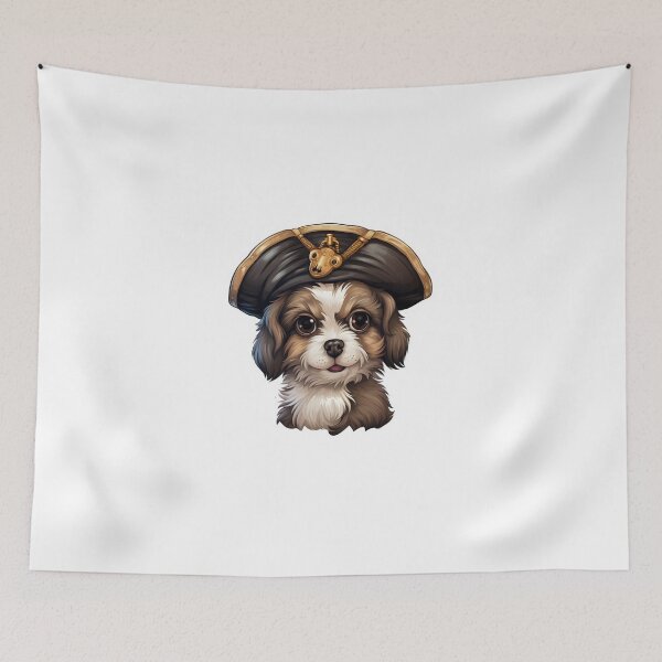 Item preview, Kawaii Pirate Dangerous Rough Caribbean Dog Jack Sparrow Animal designed and sold by SMARTKIT  DESIGNAGENCY.
