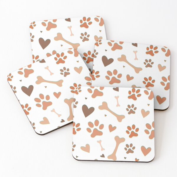 Item preview, Dog bones and paw prints designed and sold by Starfox120.