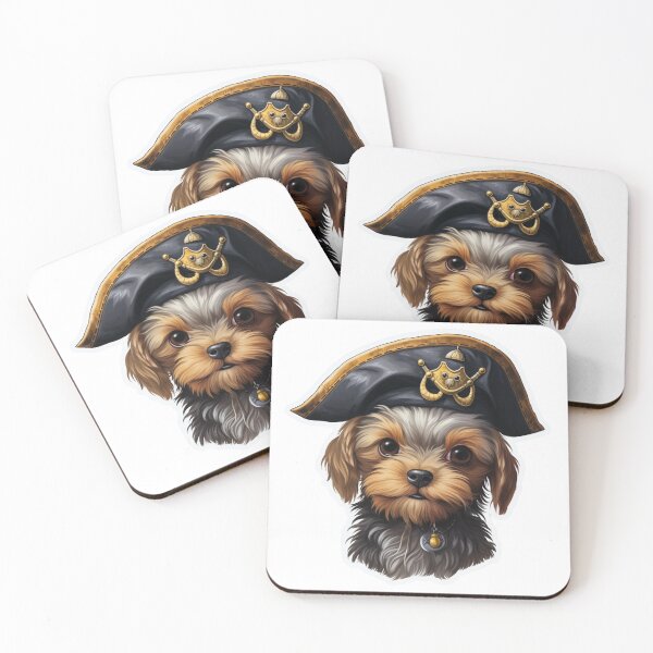 Item preview, Kawaii Pirate Dangerous Rough Caribbean Dog Jack Sparrow Animal designed and sold by SMARTKIT  DESIGNAGENCY.