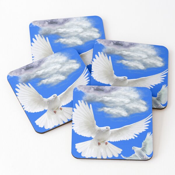 Item preview, pigeons flying out of the clouds designed and sold by Kinia1982.