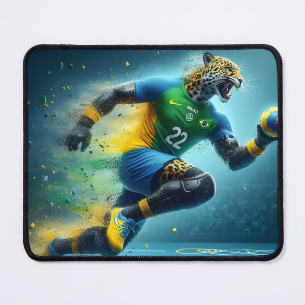 Item preview, Brazil Athlete Jaguar Olympics designed and sold by GalleryBrisArt.