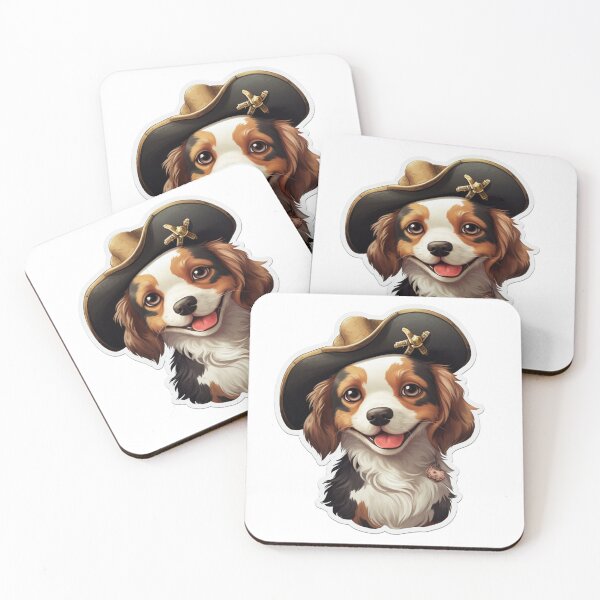 Item preview, Kawaii Pirate Dangerous Rough Caribbean Dog Jack Sparrow Animal designed and sold by SMARTKIT  DESIGNAGENCY.