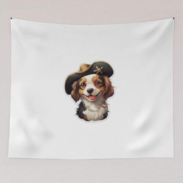 Item preview, Kawaii Pirate Dangerous Rough Caribbean Dog Jack Sparrow Animal designed and sold by SMARTKIT  DESIGNAGENCY.