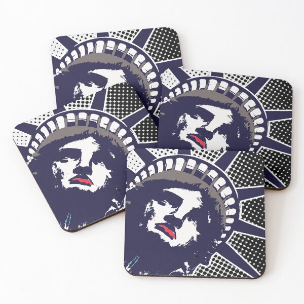 Item preview, Lady Liberty Pop Art, Blue and Grey designed and sold by dpenn.