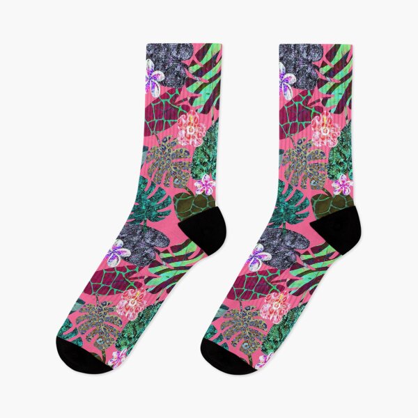 Item preview, Tropical Leaves and Flowers Pattern designed and sold by AnyMar2023.