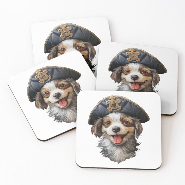 Item preview, Kawaii Pirate Dangerous Rough Caribbean Dog Jack Sparrow Animal designed and sold by SMARTKIT  DESIGNAGENCY.