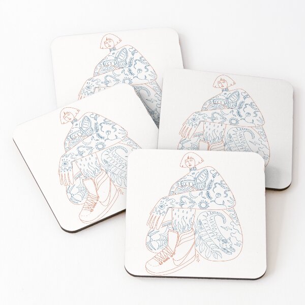 Item preview, tattooed girl designed and sold by sofilustra.