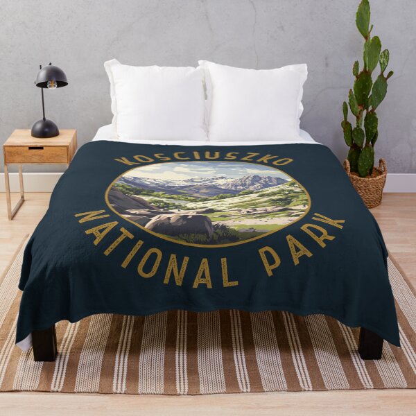 Item preview, Kosciuszko National Park Australia Retro Distressed Circle designed and sold by KrisSidDesigns.
