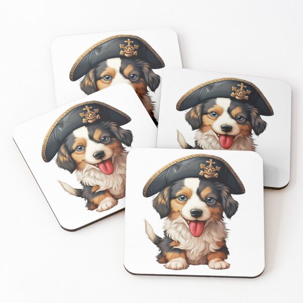 Item preview, Kawaii Pirate Dangerous Rough Caribbean Dog Jack Sparrow Animal designed and sold by SMARTKIT  DESIGNAGENCY.