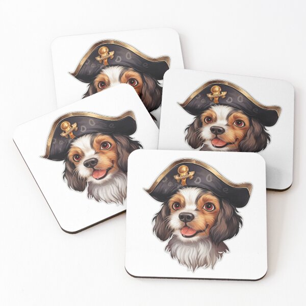 Item preview, Kawaii Pirate Dangerous Rough Caribbean Dog Jack Sparrow Animal designed and sold by SMARTKIT  DESIGNAGENCY.