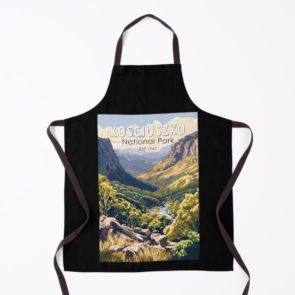 Item preview, Kosciuszko National Park Australia Travel Art Vintage designed and sold by KrisSidDesigns.