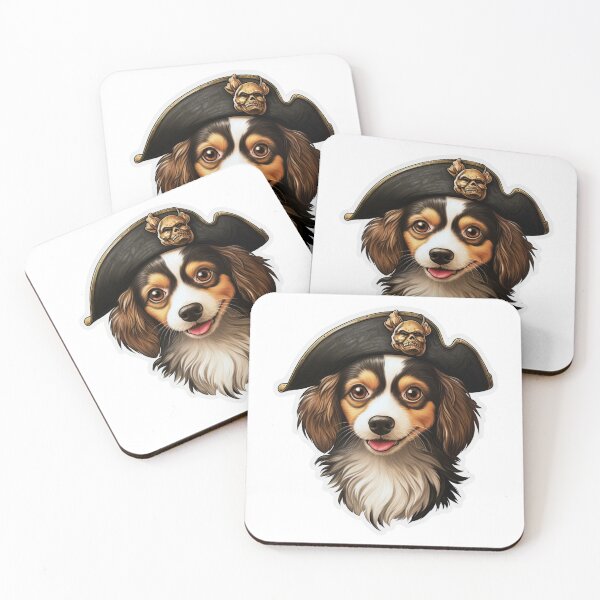 Item preview, Kawaii Pirate Dangerous Rough Caribbean Dog Jack Sparrow Animal designed and sold by SMARTKIT  DESIGNAGENCY.