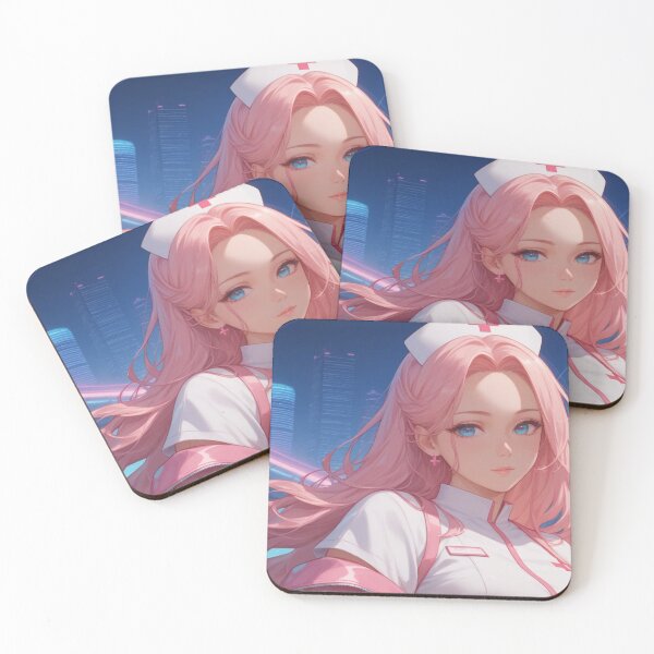 Item preview, Anime pink retro nurse designed and sold by AdultAnime.