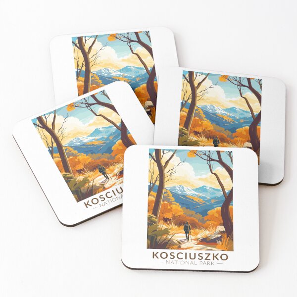Item preview, Kosciuszko National Park Travel Art Vintage designed and sold by KrisSidDesigns.