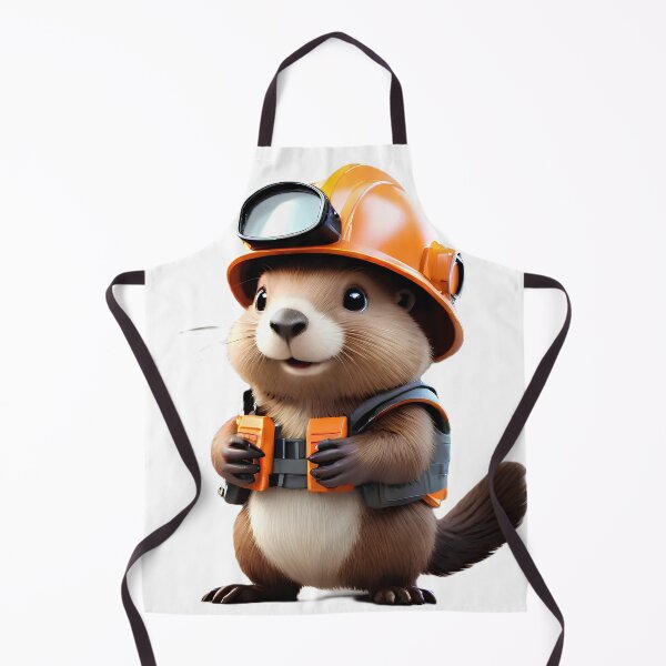 Item preview, engineer student cute beaver designed and sold by Capacitor-Ant.