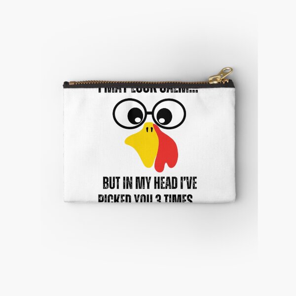 Item preview,  I may look calm but in my head I've picked you 3 times funny chicken quote lover  designed and sold by BdawitShop.