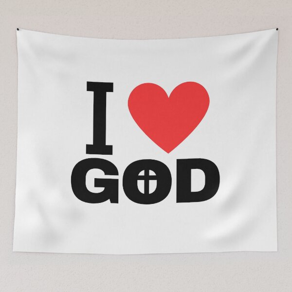 Item preview, I Love God Centered Cross designed and sold by 3nityoneart.