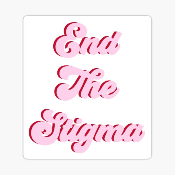 Item preview, Adult mental health end the stigma colorful style art design designed and sold by Happy Heart.