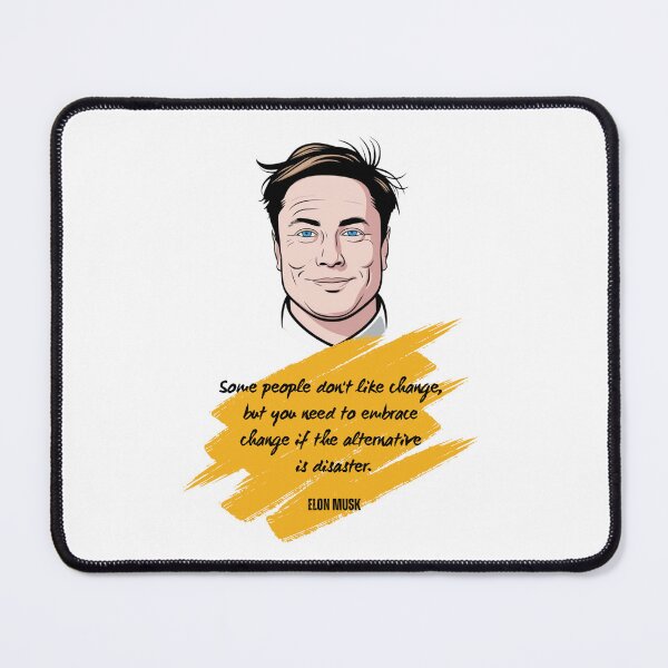 Item preview, Elon Musk inspirational quote designed and sold by Enea Kelo.