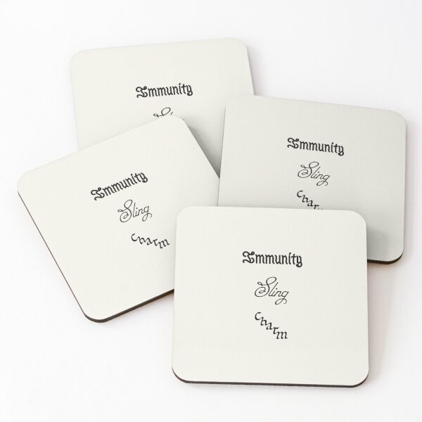 Item preview, Immunity Sling Charm Album Title Logos in Black Sticker Pack designed and sold by aestheticqueen.