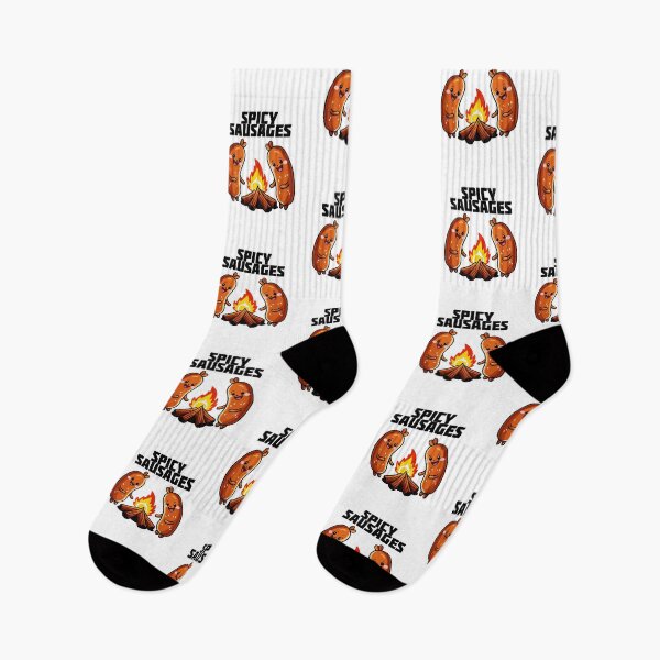 Item preview, Cute Sausages by the fire - Spicy Sausages designed and sold by MaateoDesign.