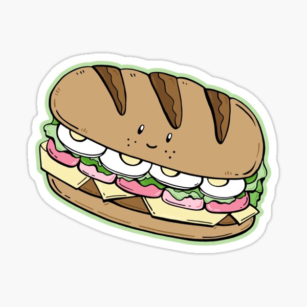 Healthy sandwich Sticker