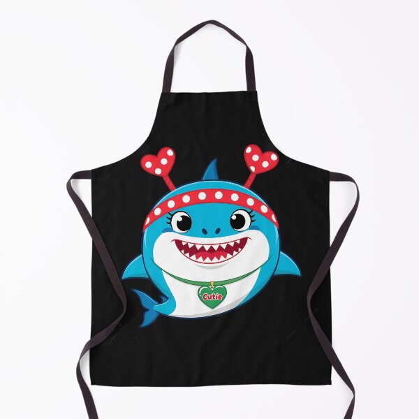 Item preview, Adorable Cartoon Shark with Heart Antennae - Cute and Fun designed and sold by zoughlal.