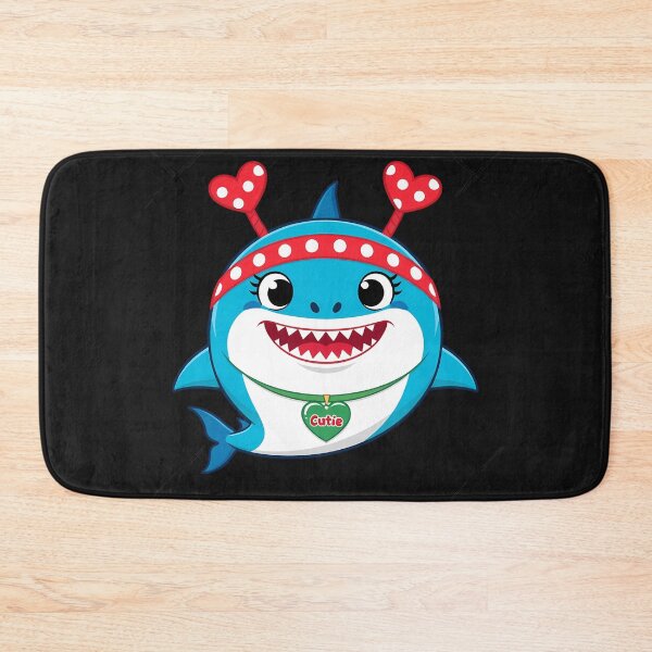Item preview, Adorable Cartoon Shark with Heart Antennae - Cute and Fun designed and sold by zoughlal.