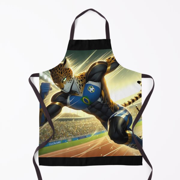 Item preview, Brazil Athlete Jaguar Olympics designed and sold by GalleryBrisArt.
