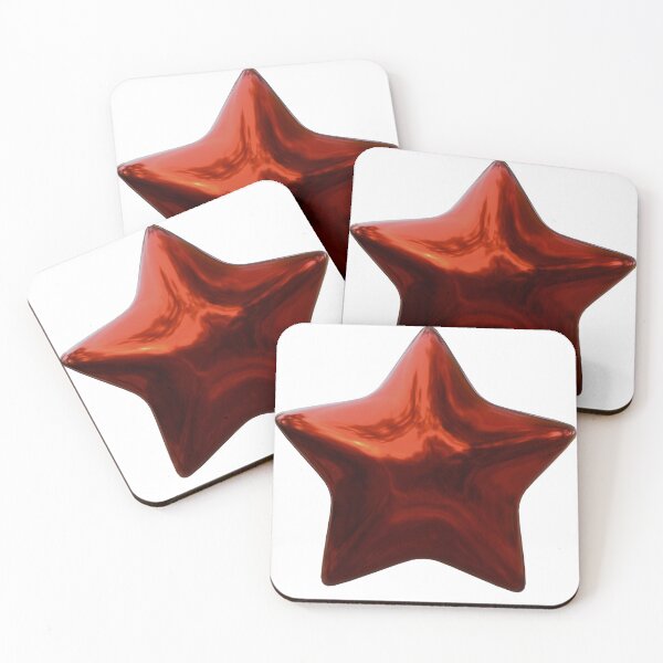 Item preview, Red Metallic Star designed and sold by Rosyartsy.