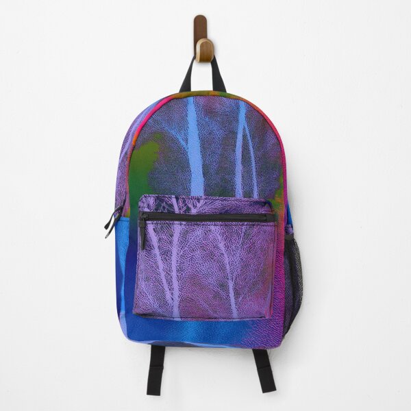 Item preview, Festival atmosphere - psychedelic forest, bathed in sea and setting sun - shades of navy blue, magenta and purple. designed and sold by My-fake-places.