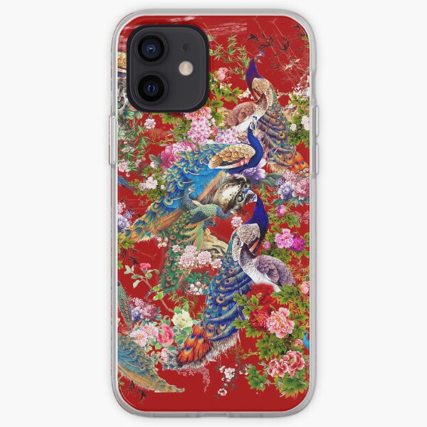 Peacocks & Peonies iPhone Soft Case