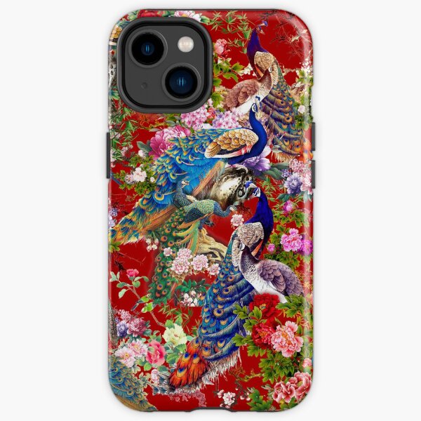 Peacocks & Peonies iPhone Tough Case