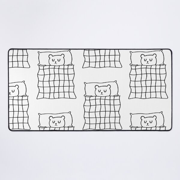 Item preview, Line Art of a Bear Sleeping with a Blanket | Cute Character | Minimalist Design designed and sold by RM-Journey.