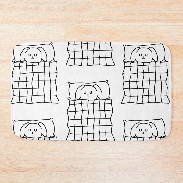 Item preview, Line Art of a Rabbit Sleeping with a Blanket | Cute Character | Minimalist Design designed and sold by RM-Journey.