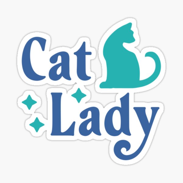 Item preview, cat lady designed and sold by menheraaudino.