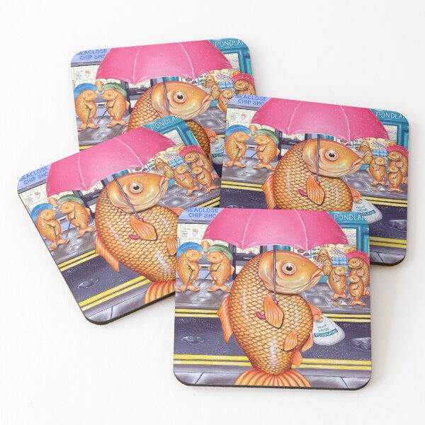 Item preview, Pondland - a fishy tale acrylic art designed and sold by itsartoclock.