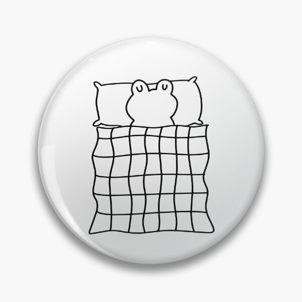 Item preview, Line Art of a Sleeping Frog with a Blanket | Cute Character | Minimalist Design designed and sold by RM-Journey.
