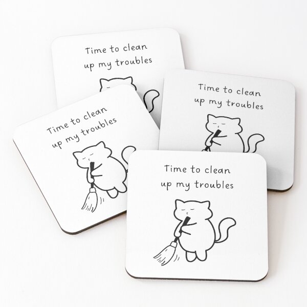 Item preview, Time to clean up my troubles | Handwritten-style Font designed and sold by RM-Journey.