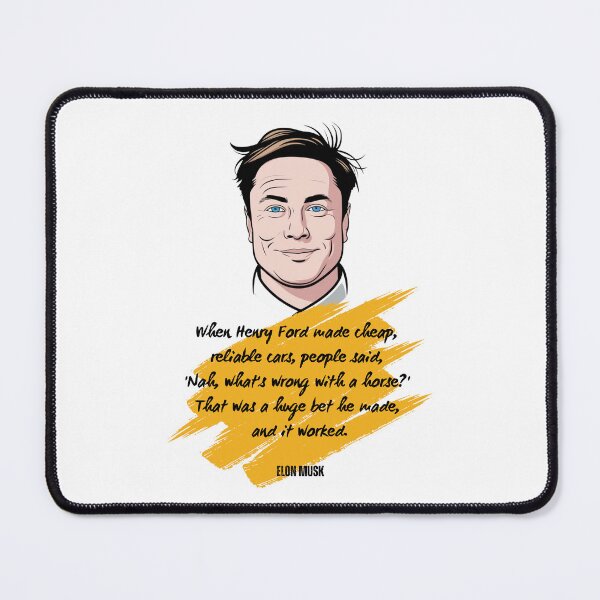 Item preview, Elon Musk inspirational quote designed and sold by Enea Kelo.