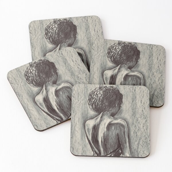 Item preview, Charcoal Sketch From Behind designed and sold by Sarah Does Art.