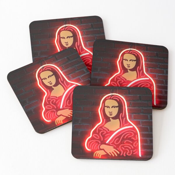 Artikelvorschau, Mona Lisa Neonschild entworfen und verkauft von ArtFactoryAI.
