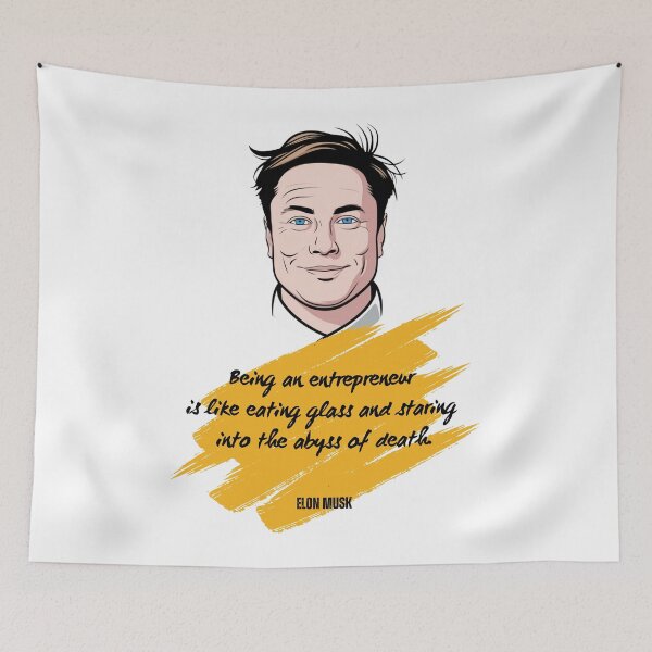 Item preview, Elon Musk inspirational quote designed and sold by Enea Kelo.