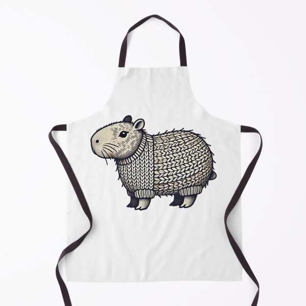 Item preview, Knitted capybara designed and sold by improv-biber.