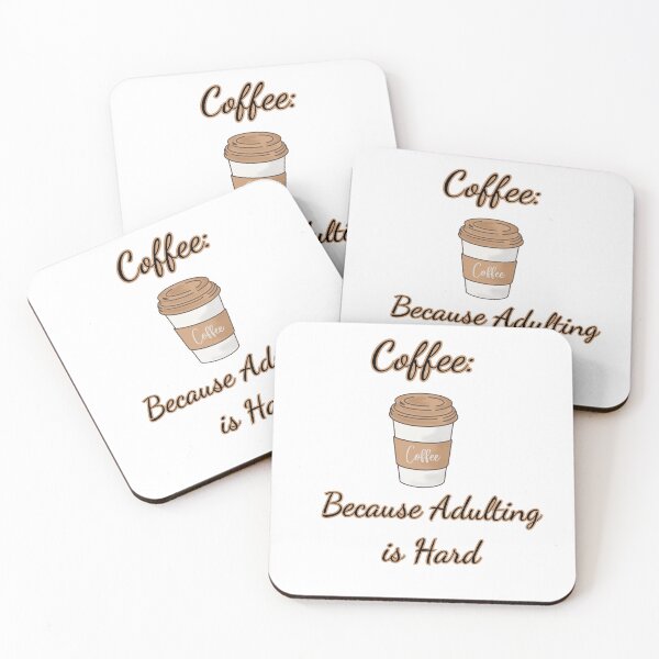 Item preview, Coffee: Because Adulting Is Hard designed and sold by Artemis Prints.